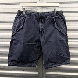 STONE ISLAND navy cotton shorts